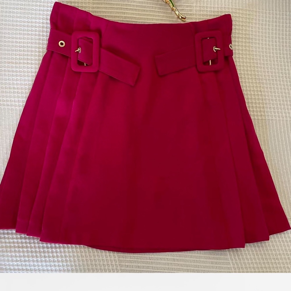 Zara Mini A-line Pleated Skirt Sz Small